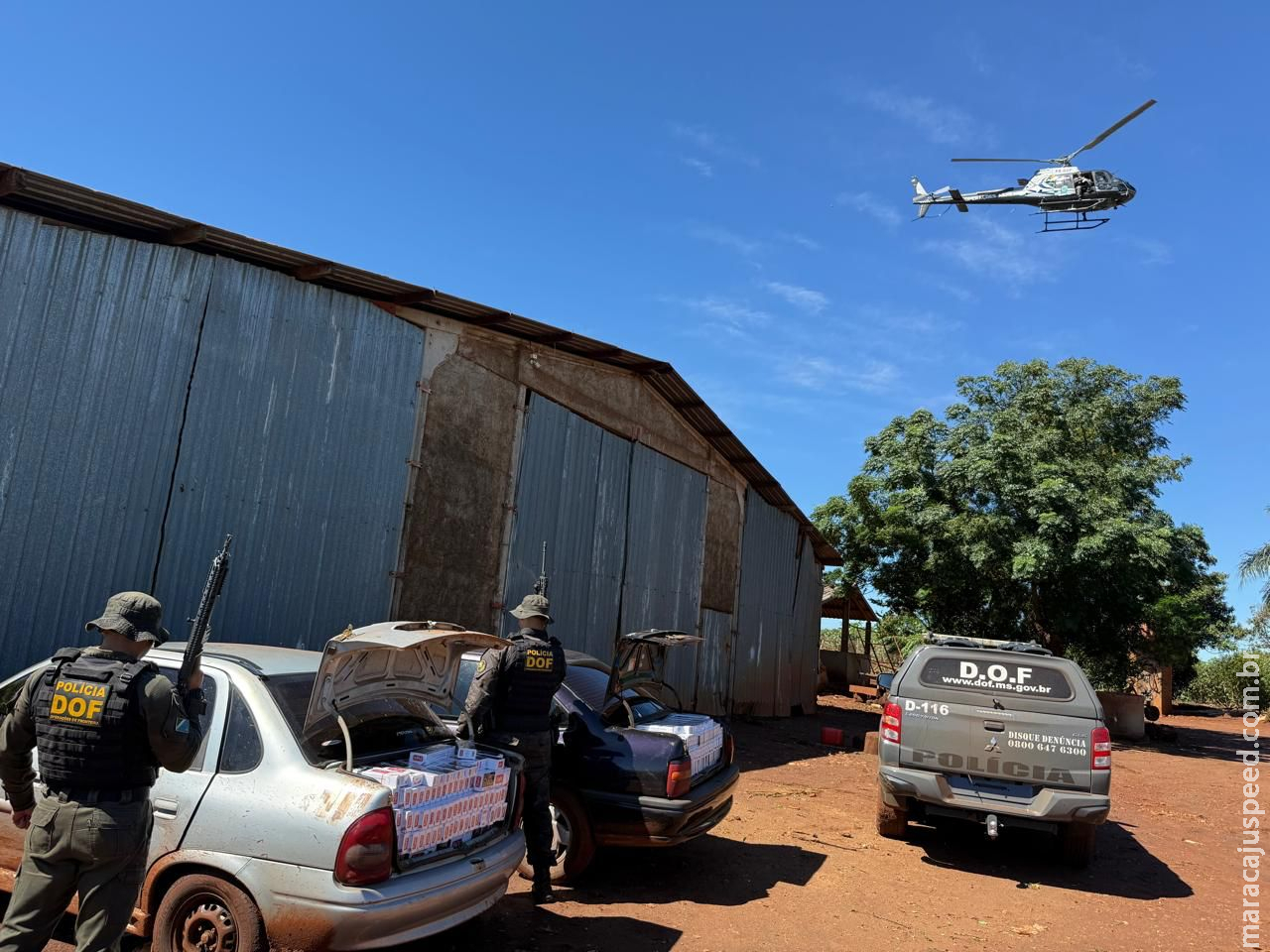 DOF apreende dois carros carregados com materiais ilegais avaliados em R$ 300 mil 