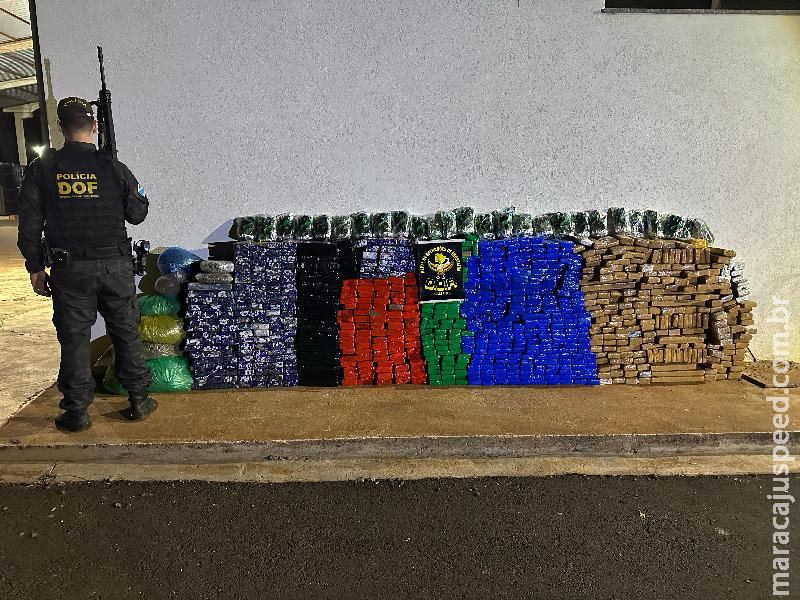 DOF apreende mais de 900 quilos de drogas em veículo colidido em marquise de ponte DOF apreende mais de 900 quilos de drogas em veículo colidido em marquise de ponte
