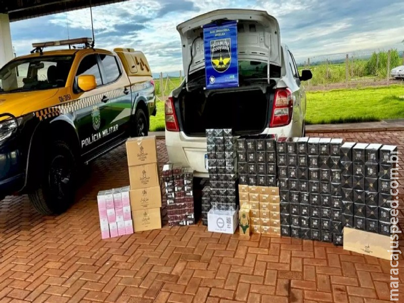 Dois são presos com carga de perfumes árabes contrabandeados na MS-145 Dois são presos com carga de perfumes árabes contrabandeados na MS-145
