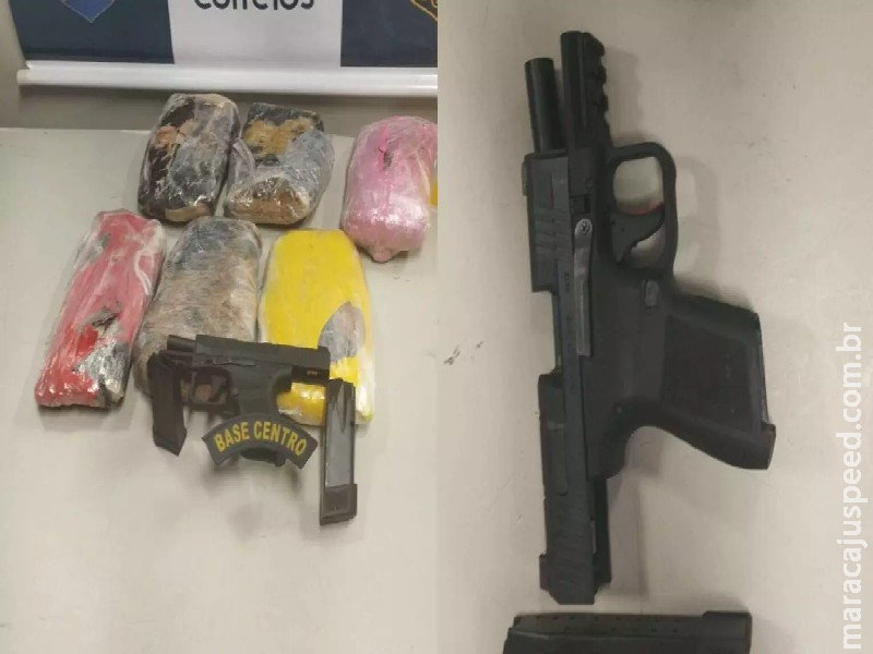 Drogas e arma de fogo são apreendidas em encomendas dos Correios Drogas e arma de fogo são apreendidas em encomendas dos Correios