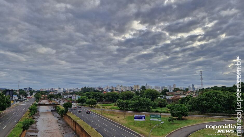 Fim de semana será fresquinho, com tempo nublado e chuvas neste sábado em MS