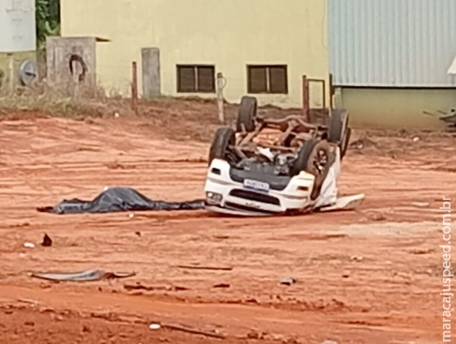 Motorista capota S10 e morre na BR-158, em Brasilândia