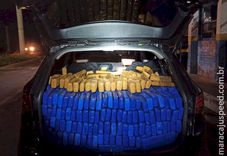 PRF apreende 976 Kg de maconha e recupera veículo em Ivinhema (MS)