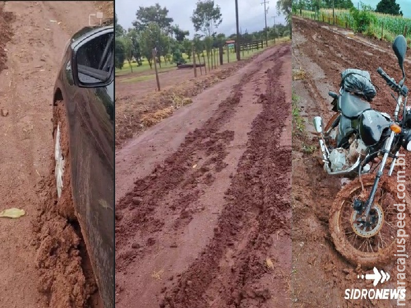 Chuvas deixam estradas do Assentamento Eldorado intransitáveis e moradores enfrentam dificuldades Chuvas deixam estradas do Assentamento Eldorado intransitáveis e moradores enfrentam dificuldades