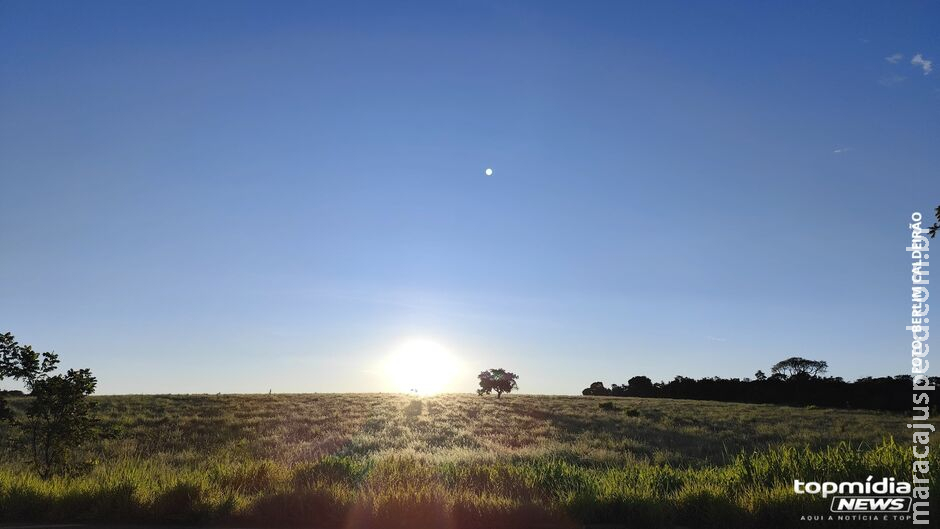 Clima seco e temperaturas elevadas marcam a sexta-feira em MS Clima seco e temperaturas elevadas marcam a sexta-feira em MS
