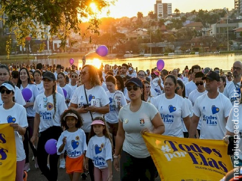 Com mais de 1,2 mil inscritos, 2ª Caminhada #TodosPorElas fortalece luta contra o feminicídio em MS Com mais de 1,2 mil inscritos, 2ª Caminhada #TodosPorElas fortalece luta contra o feminicídio em MS