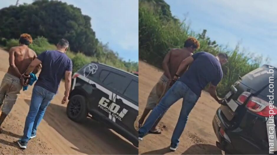 Com marcas de briga, suspeito de matar homem no Indubrasil é preso em flagrante Com marcas de briga, suspeito de matar homem no Indubrasil é preso em flagrante