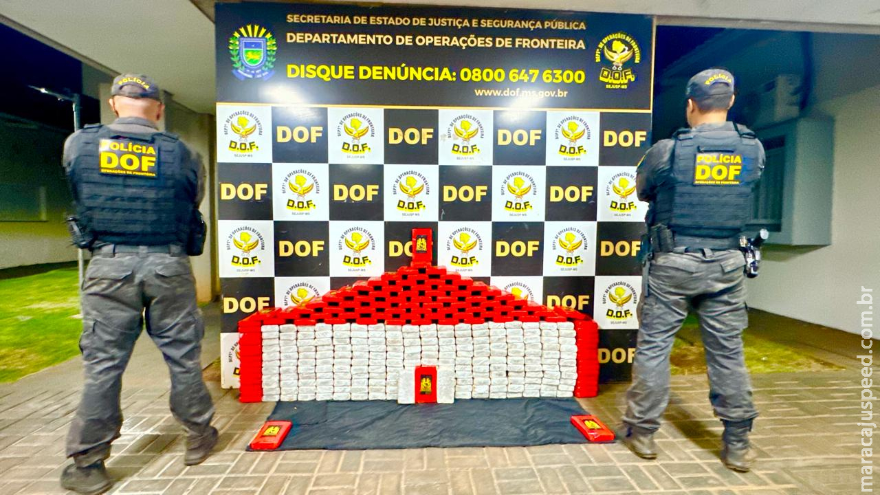 DOF apreende cocaína em Dourados avaliada em R$ 18 milhões DOF apreende cocaína em Dourados avaliada em R$ 18 milhões