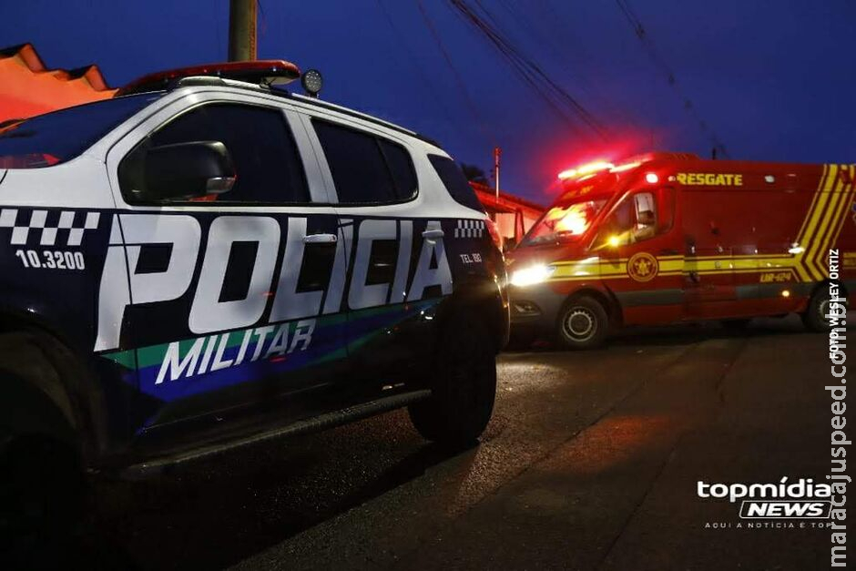Homem é abordado por dupla e leva tiro no rosto em Corumbá Homem é abordado por dupla e leva tiro no rosto em Corumbá