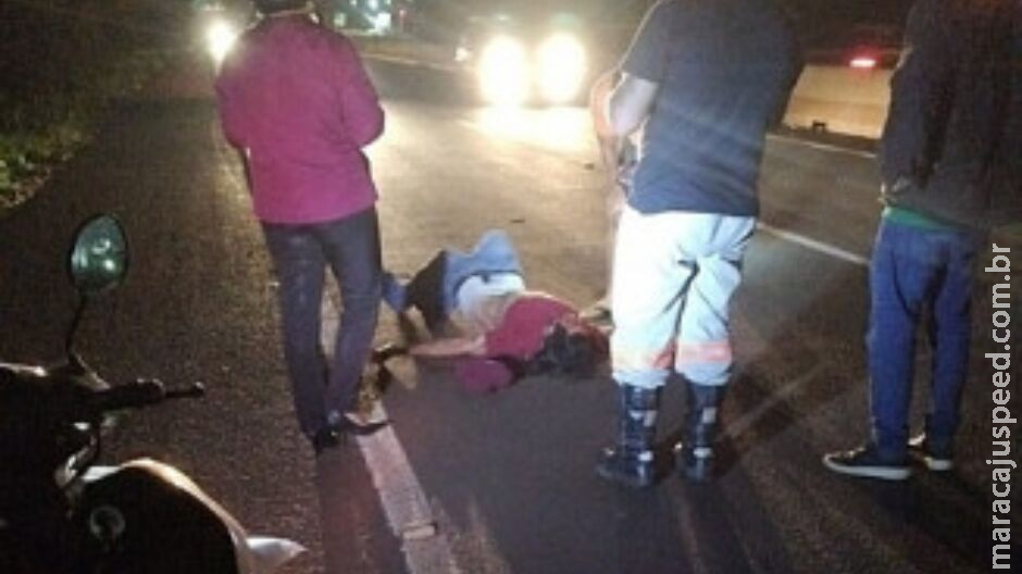 Homem é atropelado e tem braço esmagado em Dourados Homem é atropelado e tem braço esmagado em Dourados
