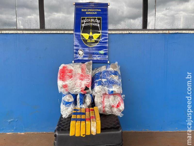 Maracaju: Adolescente infrator de 17 anos apreendido com mais de 12 kg de maconha na MS-162 Maracaju: Adolescente infrator de 17 anos apreendido com mais de 12 kg de maconha na MS-162