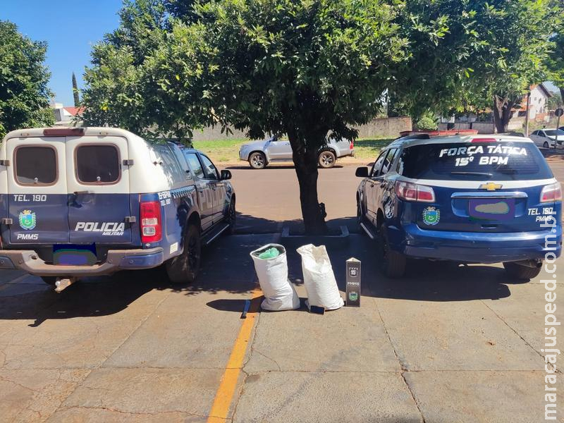 Maracaju: Dois traficantes são presos em flagrante na região da estrada Água Amarela pela Polícia Militar