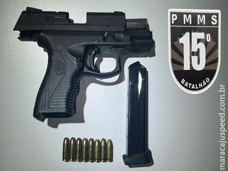 Maracaju: Polícia Militar prende homem em flagrante por porte ilegal de arma de fogo de uso permitido Maracaju: Polícia Militar prende homem em flagrante por porte ilegal de arma de fogo de uso permitido
