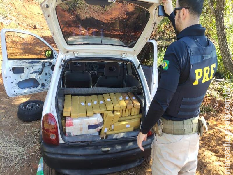 “Moro em Brilhante” homem é preso pela PRF com carro carregado de droga na BR 163