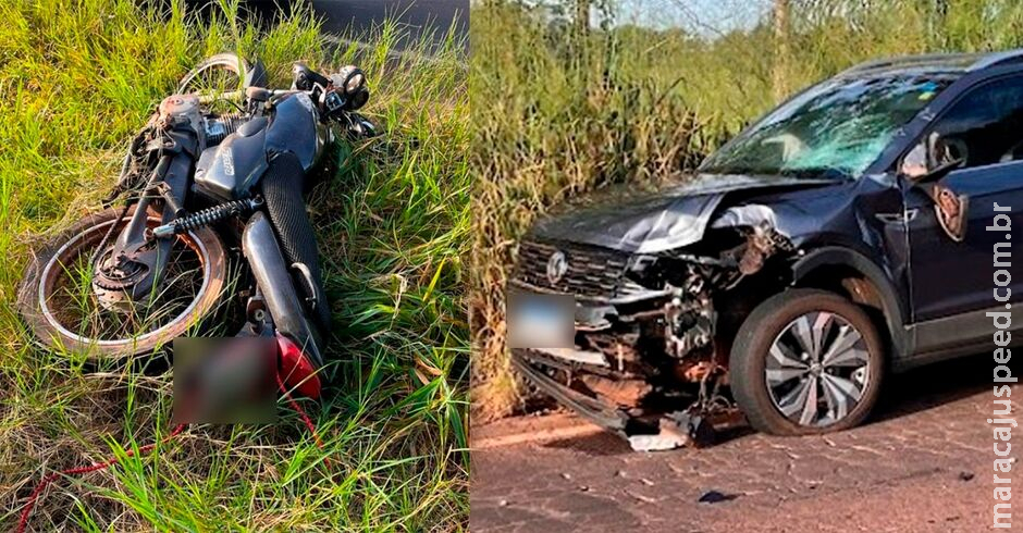 Motociclista morre ao tentar atravessar pista e ser atingido por carro na BR-376 Motociclista morre ao tentar atravessar pista e ser atingido por carro na BR-376