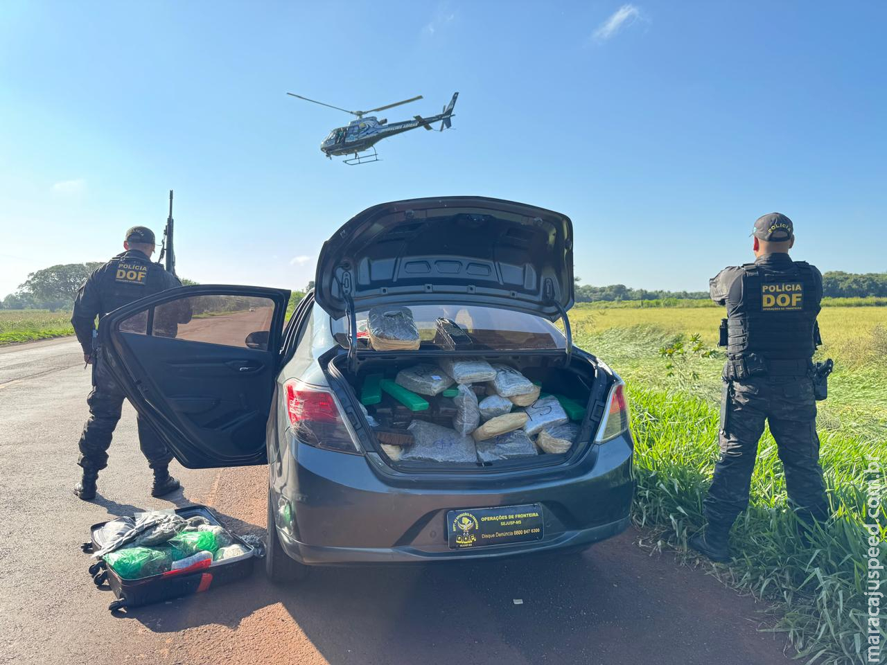 Operação conjunta entre DOF e Denarc do Paraná resulta na apreensão de mais de 300 quilos de drogas em Dourados Operação conjunta entre DOF e Denarc do Paraná resulta na apreensão de mais de 300 quilos de drogas em Dourados