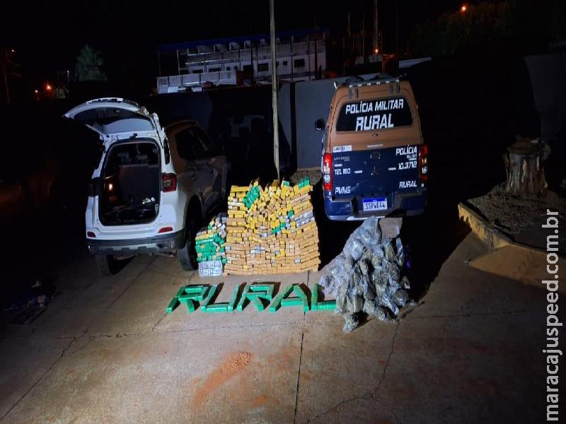 Patrulha Rural apreende adolescente flagrado com carro roubado com droga em Três Lagoas Patrulha Rural apreende adolescente flagrado com carro roubado com droga em Três Lagoas