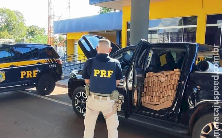 PRF apreende 2,8 toneladas de maconha em duas ocorrências na BR-267 PRF apreende 2,8 toneladas de maconha em duas ocorrências na BR-267