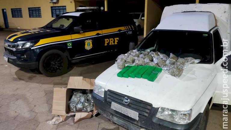 PRF apreende 36 Kg de maconha em Bataguassu (MS) PRF apreende 36 Kg de maconha em Bataguassu (MS)