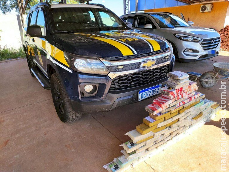 PRF apreende 80 Kg de cocaína em Nova Andradina (MS) PRF apreende 80 Kg de cocaína em Nova Andradina (MS)