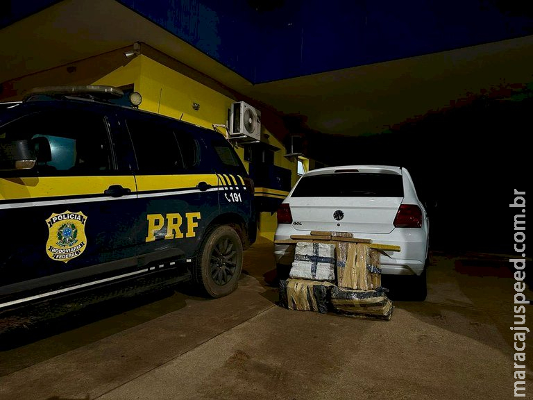 PRF apreende 95 Kg de maconha em Três Lagoas (MS) PRF apreende 95 Kg de maconha em Três Lagoas (MS)