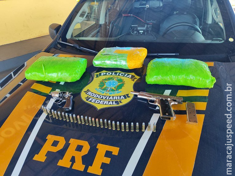 PRF apreende skunk e armas em Paranaíba (MS) PRF apreende skunk e armas em Paranaíba (MS)