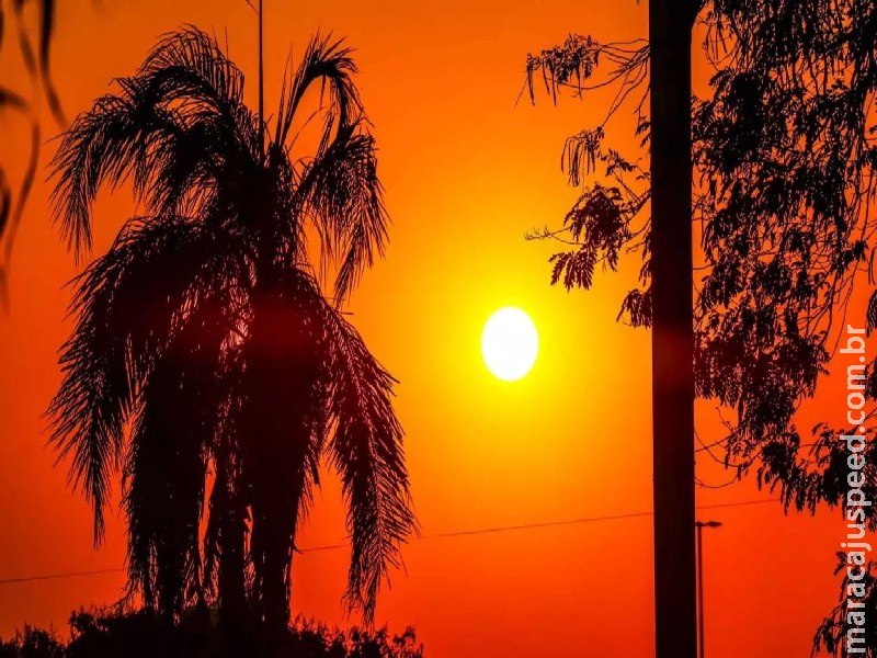 Sábado deve ser de calorão e baixa umidade do ar em MS Sábado deve ser de calorão e baixa umidade do ar em MS