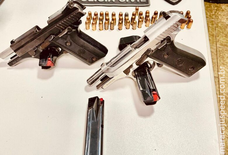 Suspeito de integrar facção criminosa é preso em flagrante portando duas pistolas Suspeito de integrar facção criminosa é preso em flagrante portando duas pistolas