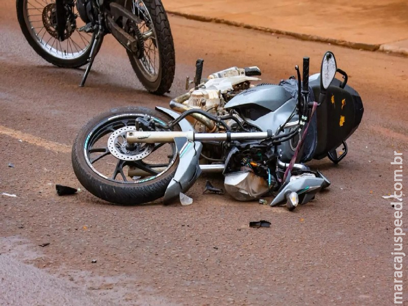 Acidente com duas motocicletas acaba com homem ferido no Pioneiros em Campo Grande Acidente com duas motocicletas acaba com homem ferido no Pioneiros em Campo Grande