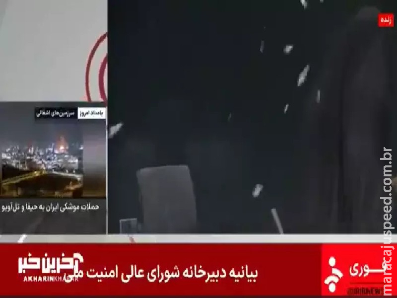 Ataque de Israel atinge TV estatal do Irã durante transmissão ao vivo
