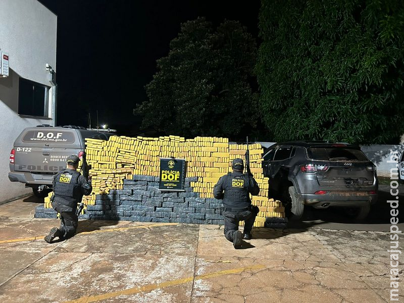 DOF e CGPA recuperam veículo furtado em Santa Catarina carregado com mais de 1,5 tonelada de droga em Maracaju