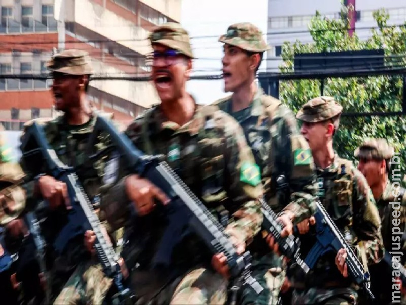 É Fake que Forças Armadas realizam convocação pré-militar no Centro de Campo Grande É Fake que Forças Armadas realizam convocação pré-militar no Centro de Campo Grande