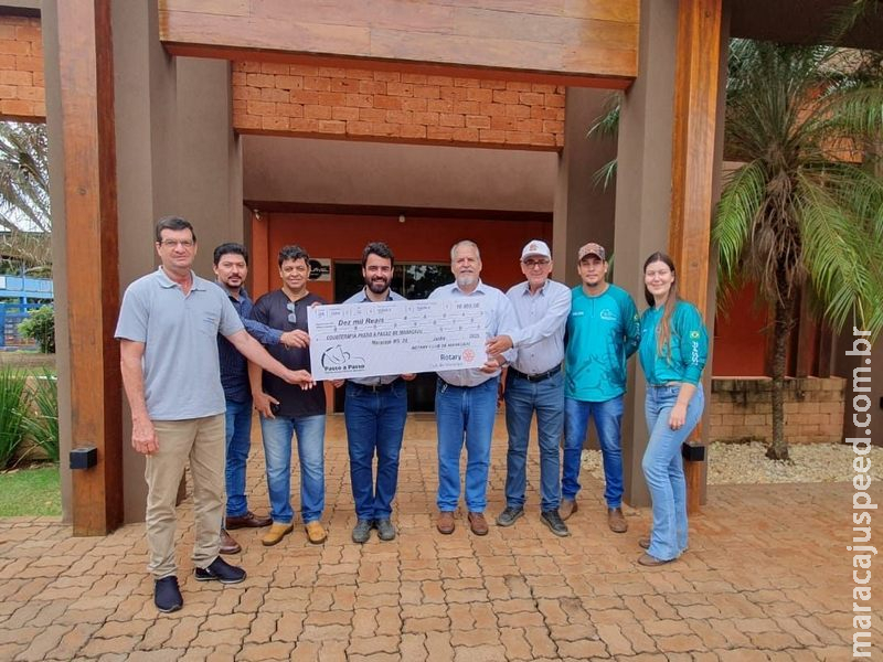 Equoterapia recebe R$ 10 mil do Rotary Clube de Maracaju como doação pela Festa da Linguiça Equoterapia recebe R$ 10 mil do Rotary Clube de Maracaju como doação pela Festa da Linguiça