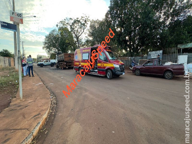 Maracaju: Acidente entre caminhão e ciclista acaba em tragédia Maracaju: Acidente entre caminhão e ciclista acaba em tragédia