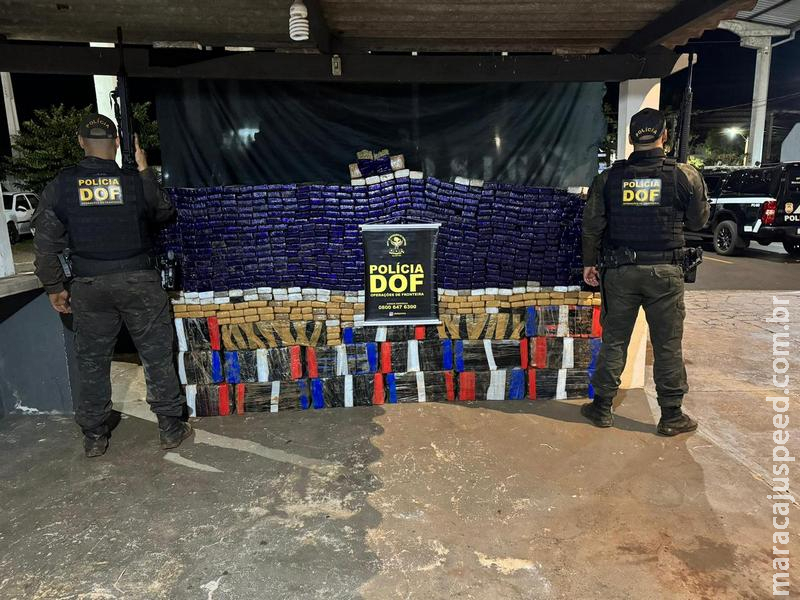 Maracaju: DOF apreende veículo com quase uma tonelada de maconha