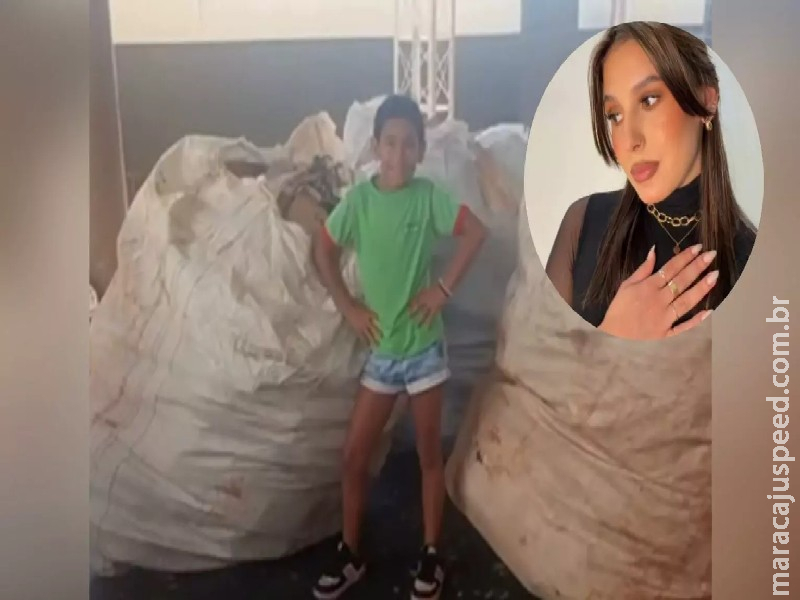 Menina de 8 anos junta 830 kg de papelão para ver Ana Castela em Mato Grosso do Sul Menina de 8 anos junta 830 kg de papelão para ver Ana Castela em Mato Grosso do Sul