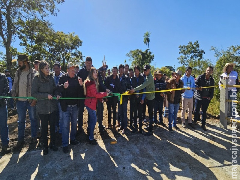 Prefeitura de Sidrolândia inaugura nova ponte de concreto no Rio Cortado Prefeitura de Sidrolândia inaugura nova ponte de concreto no Rio Cortado