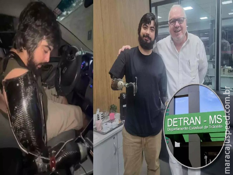 Após denúncia, Detran-MS refaz perícia e marca exame prático a motorista que perdeu braços