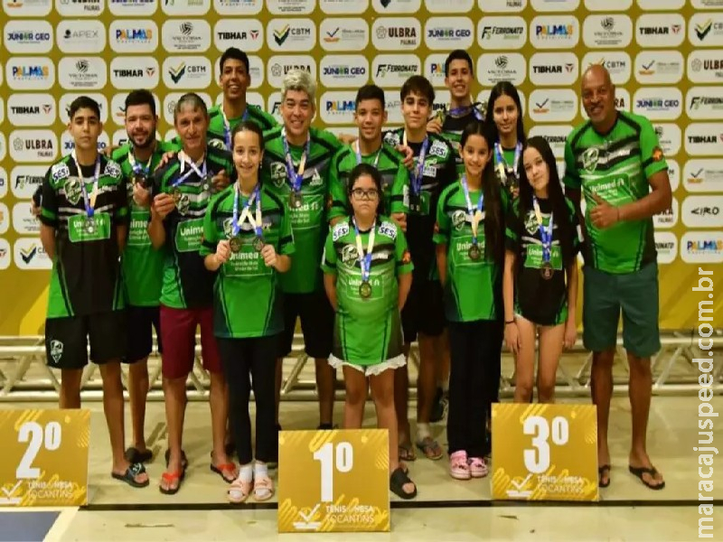 Atletas de MS conquistam Troféu Eficiência na Copa Brasil de Tênis de Mesa