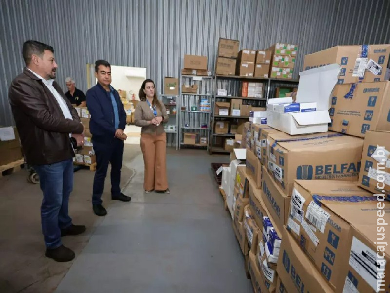 Com estoque de mais de R$ 17 milhões, almoxarifado farmacêutico de Dourados é modernizado Com estoque de mais de R$ 17 milhões, almoxarifado farmacêutico de Dourados é modernizado