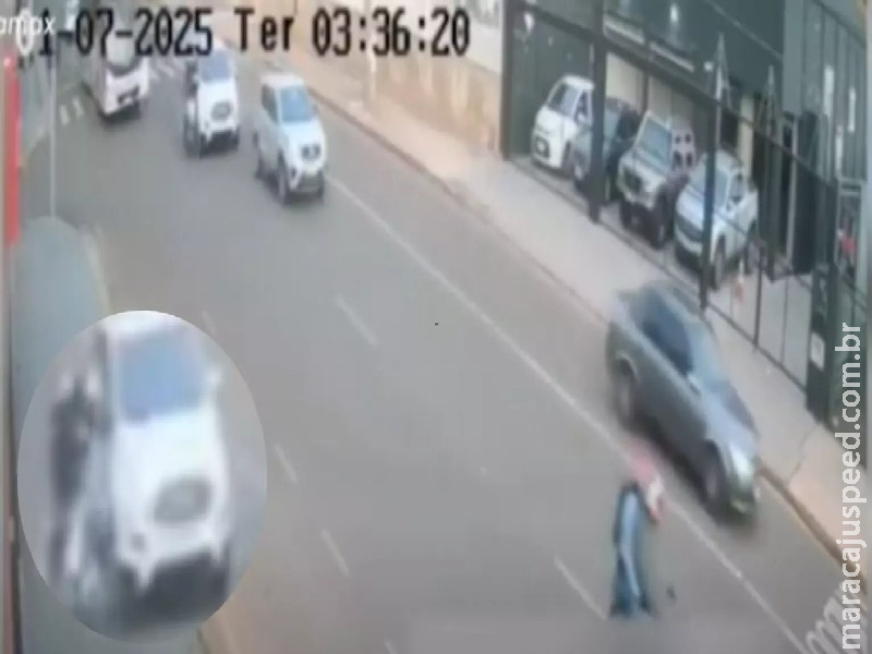 Duas pessoas ficam feridas após condutor trocar de faixa na Av. Bandeirantes em Campo Grande