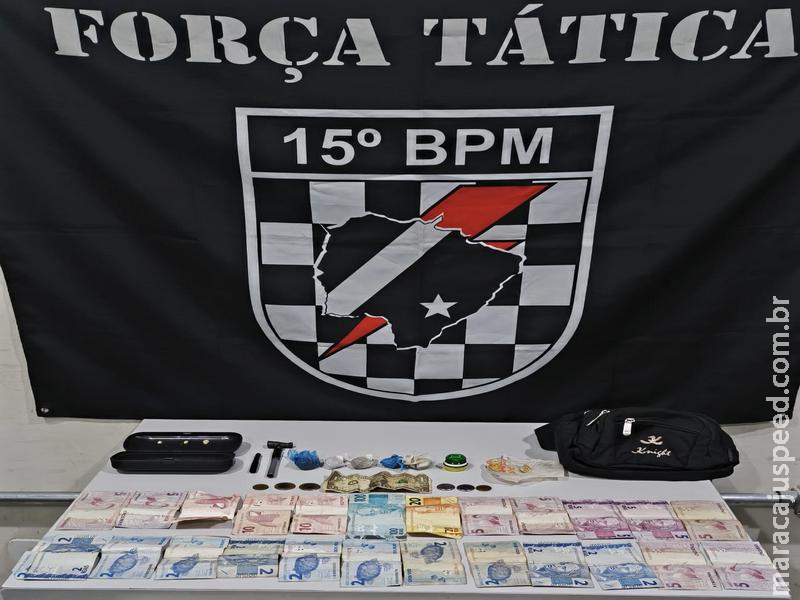 Maracaju: Força Tática prende indivíduo por tráfico de drogas no “Poeirinha”
