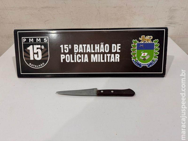 Mulher Esfaqueia ex-companheiro no rosto em Maracaju alegando proteger a filha