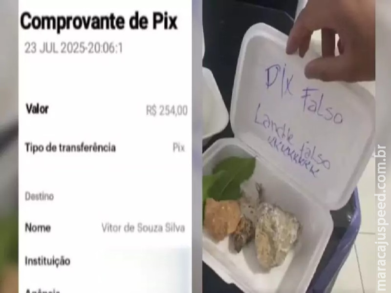 ‘Pix falso, lanche falso’: lanchonete envia pedra no lugar de lanche por suspeita de golpe de cliente