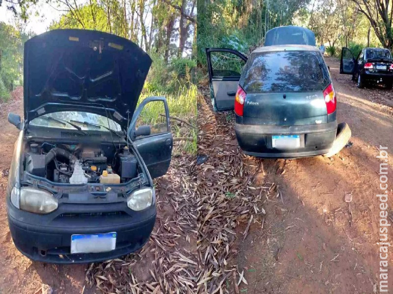 Populares ‘depenam’ carro abandonado no Jardim das Cerejeiras após furto