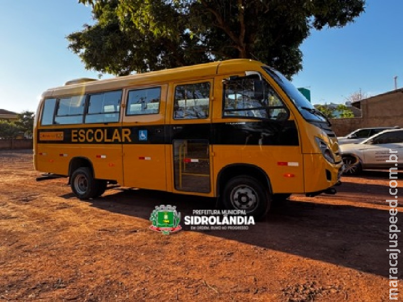 Prefeitura de Sidrolândia recebe novo ônibus escolar para fortalecer a frota Prefeitura de Sidrolândia recebe novo ônibus escolar para fortalecer a frota