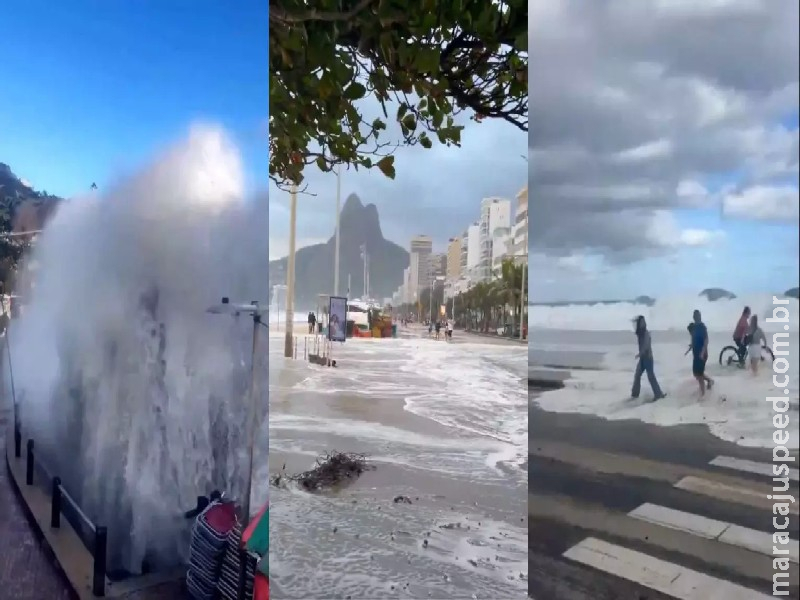 Rio segue com alerta de ressaca do mar até o fim da quinta-feira Rio segue com alerta de ressaca do mar até o fim da quinta-feira