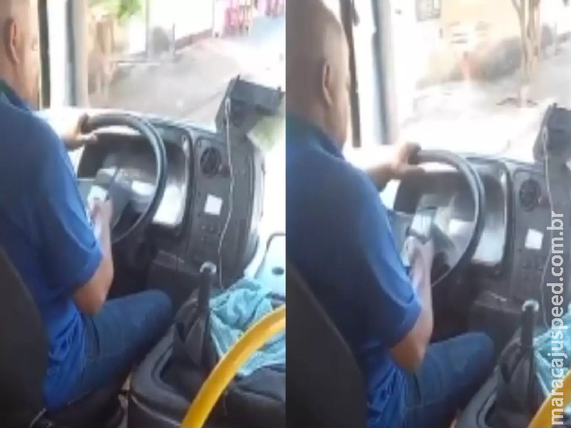 VÍDEO: Motorista do Consórcio Guaicurus é flagrado jogando ‘tigrinho’ ao dirigir em Campo Grande VÍDEO: Motorista do Consórcio Guaicurus é flagrado jogando ‘tigrinho’ ao dirigir em Campo Grande