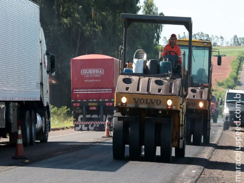 BR-163 tem 17 pontos de desvios e interdições para obras nesta sexta-feira