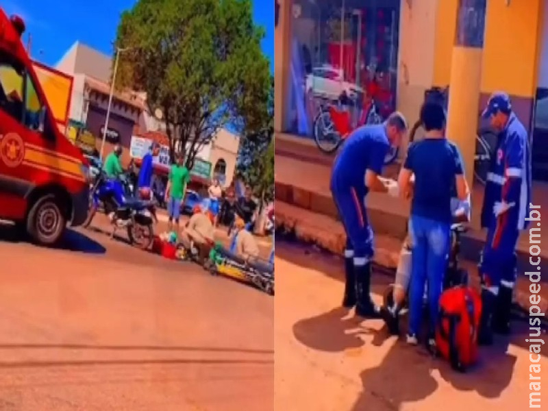 Cadeirante é atropelado por motociclista em Sidrolândia